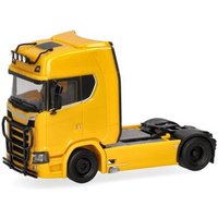HERPA 310116-005 1:87 Scania CS 20 HD Zugmaschine mit Lampenbügel und Rammschutz, 2achs, ginstergelb HERPA 310116-005 1:87 Scania CS 20 HD Zugmaschine mit Lampenbügel und Rammschutz, 2achs, ginstergelb von Herpa