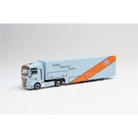HERPA 311335 1:87 MAN TGX XXL Euro 5 Renntransporter-Sattelzug "Gulf Oil" HERPA 311335 1:87 MAN TGX XXL Euro 5 Renntransporter-Sattelzug "Gulf Oil" von Herpa