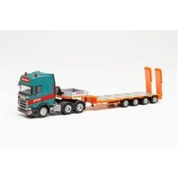 HERPA 314220 1:87 Scania CR 20 HD 6x4 Semitieflade-Sattelzug „Gruber“ von Herpa