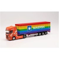 HERPA 314695 1:87 Scania CR 20 HD Container-Sattelzug „HCL Logistics/40 ft. Maersk Rainbow“ HERPA 314695 1:87 Scania CR 20 HD Container-Sattelzug „HCL Logistics/40 ft. Maersk Rainbow“ von Herpa