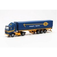 HERPA 315272 1:87 Scania 142 Planen-Sattelzug „ASG“ von Herpa