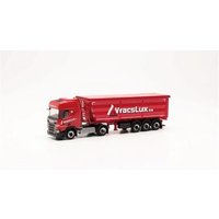 HERPA 316859 1:87 Scania CR 20 HD Stahlrundmulden-Sattelzug "Vracslux" (Luxemburg/Perle) von Herpa