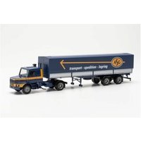 HERPA 317061 1:87 Scania Hauber Pritsche-/Planen-Sattelzug "ASG" von Herpa