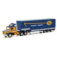 HERPA 317191 1:87 Scania Hauber Jumbopritschen-Sattelzug "ASG" von Herpa