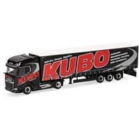 HERPA 318068 1:87 DAF XG+ Gardinenplanen-Sattelzug "KUBO" von Herpa