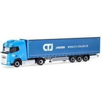 HERPA 318495 1:87 DAF XG Gardinenplanen-Sattelzug "CTJ" von Herpa