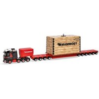 HERPA 319201 1:87 Mercedes-Benz Actros SLT Schwerlast-Sattelzug mit Kiste "Mammoet" von Herpa