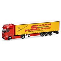 HERPA 319218 1:87 Mercedes-Benz Actros Gigaspace Gardinenplanen-Sattelzug "Spedition Schiffers" von Herpa