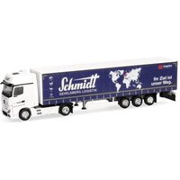 HERPA 319362 1:87 Mercedes-Benz Actros Bigspace Gardinenplanen-Sattelzug "Schmidt Gevelsberg" von Herpa