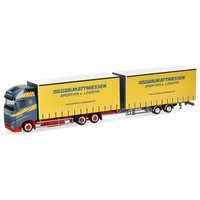 HERPA 319515 1:87 Volvo FH GL XL 2020 Jumbogardinenplanentandem-Hängerzug "Wolfgang Matthiessen" von Herpa