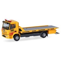 HERPA 319843 1:87 Mercedes-Benz Atego 13 Plateau-Abschlepp-LKW "Jäger" von Herpa