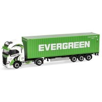 HERPA 319942 1:87 Iveco S-Way LNG 40ft. Container-Sattelzug "Rapstrucks / Evergreen" von Herpa