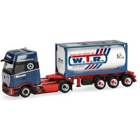 HERPA 320443 1:87 Mercedes-Benz Actros L ProCabin Gigaspace 20ft Tankcontainer-Sattelzug "Bermes" von Herpa