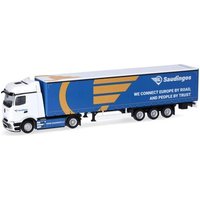 HERPA 320924 1:87 Mercedes-Benz Actros L ProCabin Bigspace Gardinenplanen-Sattelzug "Saudingos" HERPA 320924 1:87 Mercedes-Benz Actros L ProCabin Bigspace Gardinenplanen-Sattelzug "Saudingos" von Herpa