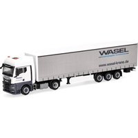 HERPA 321235 1:87 MAN TGX GX Gardinenplanen-Sattelzug "Wasel" HERPA 321235 1:87 MAN TGX GX Gardinenplanen-Sattelzug "Wasel" von Herpa