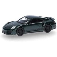 HERPA 420358 1:87 Porsche 911 (991) Turbo, verde british racing green von Herpa