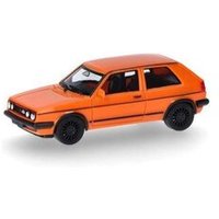 HERPA 420846-003 1:87 Volkswagen (VW) Golf II GTI, tieforange von Herpa