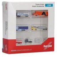 HERPA 520652-001 1:500 Trucks and Vans Airport Zubehör Set HERPA 520652-001 1:500 Trucks and Vans Airport Zubehör Set von Herpa
