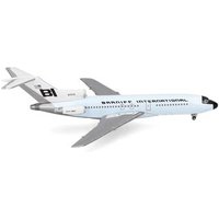 HERPA 537995 1:500 B727-100 Braniff International Boeing 727-100 - Solid Light Sky Blue von Herpa
