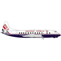HERPA 571463 1:200 British World Airlines Vickers Viscount 800 - 25th anniversary last Viscount passenger flight – G-APEY HERPA 571463 1:200 British World Airlines Vickers Viscount 800 - 25th anniversary last Viscount passenger flight – G-APEY von Herpa