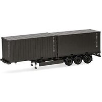 HERPA 747240 1:87 Containerauflieger 3achs mit 2 x 20ft. Container "Bundeswehr" HERPA 747240 1:87 Containerauflieger 3achs mit 2 x 20ft. Container "Bundeswehr" von Herpa