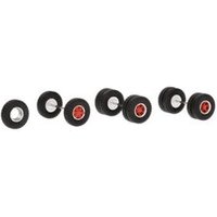 HERPA 87MBS026369 1:87 Zubehör MBS Radsätze Scania Vabis Trilex, Bereifung 11.00-20 Baustellenprofil silber/rot von Herpa