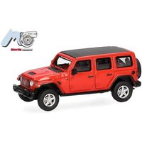 HERPA 87MC000011 MicroCity 1:87 Jeep Wrangler, rot (ab 2017) von Herpa