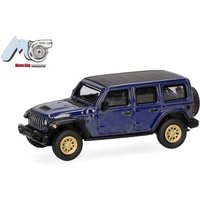 HERPA 87MC000013 MicroCity 1:87 Jeep Wrangler, blau (ab 2017) von Herpa