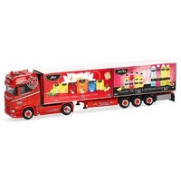 HERPA 943895 1:87 Scania CS 20 Hochdach Kühlkoffer-Sattelzug "Rüter/Yogi" von Herpa