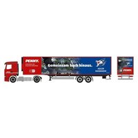 HERPA 962087 1:87 Iveco S-Way Kühlkoffer-Sattelzug "PENNY DEL / Adler Mannheim" von Herpa