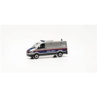 HERPA 97406 1:87 VW Crafter Kasten Flachdach "Polizei Österreich, Gefangenentransport" (Österreich) von Herpa