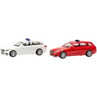 MiniKit Mercedes-Benz C-Klasse Kombi mit Warnbalken (2 Stück) von Herpa