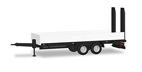herpa 076913 Tandem Trailer LKW Tieflade-Tandemanhänger mit Auffahrrampen, weiß herpa 076913 Tandem Trailer LKW Tieflade-Tandemanhänger mit Auffahrrampen, weiß von herpa