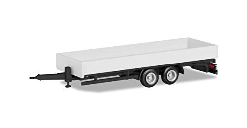 herpa 076920 LKW Tieflade Tandemanhänger in Miniatur zum Basteln Sammeln und als Geschenk, weiß herpa 076920 LKW Tieflade Tandemanhänger in Miniatur zum Basteln Sammeln und als Geschenk, weiß von herpa