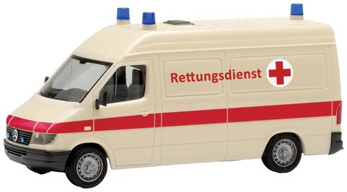 Herpa 097031 H0 Einsatzfahrzeug Modell Mercedes Benz Sprinter `96 RTW Rettungsdienst von Herpa