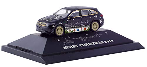 herpa 102155 Mercedes-Benz EQC Weihnachts-PKW 2019“ in Mini zum Basteln und Sammeln, Mehrfarbig von herpa