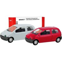 MiniKit Renault Twingo, 2er Set, Vermehlo Vivo / Jaune Vanille von Herpa