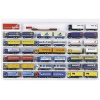 Schaukasten, Vitrine für Sammler für Hängerzüge (überbreit), weiß (70cm x 45cm x 3,5cm) von Herpa Miniaturmodelle GmbH