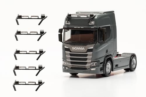 herpa 054263 Lampenbügel mit Signallichtern für LKW Modell, 6 STK. originalgetreu im Maßstab 1:87, Modellauto, Modellbau Zubehör, Deko, Zubehör für Miniaturmodelle aus Kunststoff, schwarz herpa 054263 Lampenbügel mit Signallichtern für LKW Modell, 6 STK. originalgetreu im Maßstab 1:87, Modellauto, Modellbau Zubehör, Deko, Zubehör für Miniaturmodelle aus Kunststoff, schwarz von herpa