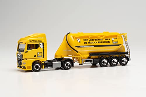 herpa 314534 Man Man TGX GM Eutersilo-Sattelzug „Silo Melmer/Friends on The Road“ Modell Auto, Miniaturmodelle, Kleinmodell, Sammlerstück, Detailgetreu, Mehrfarbig herpa 314534 Man Man TGX GM Eutersilo-Sattelzug „Silo Melmer/Friends on The Road“ Modell Auto, Miniaturmodelle, Kleinmodell, Sammlerstück, Detailgetreu, Mehrfarbig von herpa