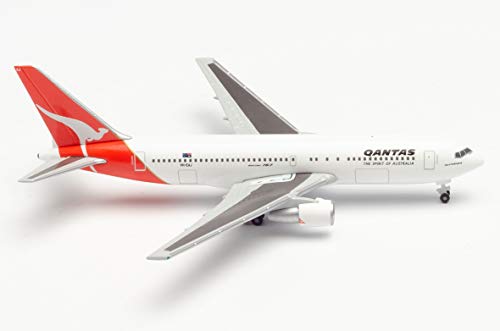 herpa 534383 Qantas-Centenary Series Boeing 767-200 in Miniatur zum Basteln Sammeln und als Geschenk, Mehrfarbig von herpa