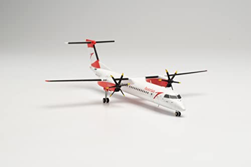 herpa 571975 Austrian Airlines Bombardier Q400 – OE-LGN “Gmunden”, Modell Flugzeug, Modellbau, Miniaturmodelle, Sammlerstück, Mehrfarbig von herpa