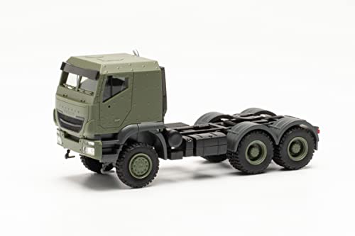 Iveco Trakker geschützt 6x6 Sattelzugmaschine „Bundeswehr“ Modell Auto Miniaturmodelle Kleinmodell Sammlerstück Detailgetreu von herpa