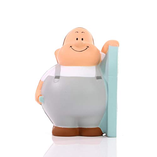 SQUEEZIES® Herr Bert® Glaser Bert - Knautschfigur zum Stressabbau - Stressball Anti-Stress Beschäftigung Stressbewältigung - Geschenk Arbeit Kollegen Mitarbeiter Kunden Freunde von Herr Bert