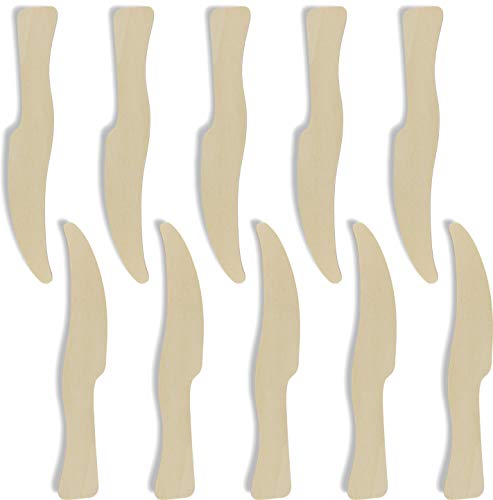 Herr Bo & Co 10 Indianermesser aus 3mm Birkensperrholz, unbehandelt, zum Selbergestalten Herr Bo & Co 10 Indianermesser aus 3mm Birkensperrholz, unbehandelt, zum Selbergestalten von Herr Bo & Co