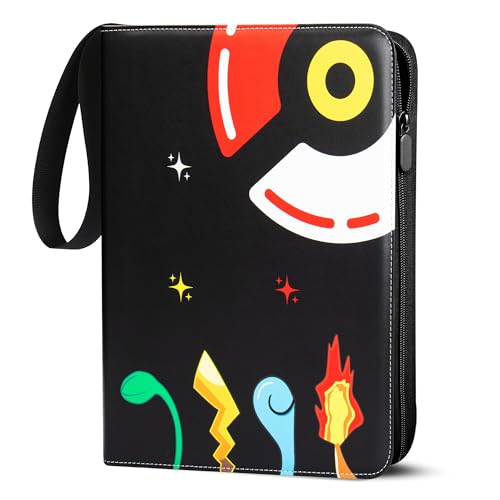Sammelalbum für Pokemon Karten, 50 Seiten 400 Taschen Sammelkarten Album, Tragbar Wasserdicht PU Karten Halter, Sammelkartenalben Es ist das Geschenk für Kinder Sammelalbum für Pokemon Karten, 50 Seiten 400 Taschen Sammelkarten Album, Tragbar Wasserdicht PU Karten Halter, Sammelkartenalben Es ist das Geschenk für Kinder von Herritozl