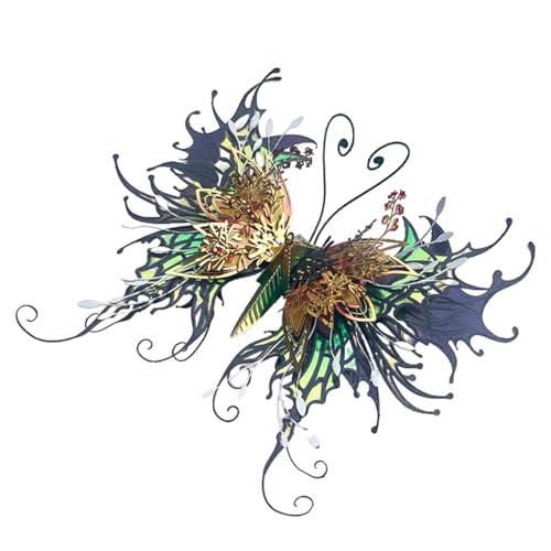 HertzMy QianYuDie 3D-Metall-Schmetterlingspuzzle, 3D-Steampunk, mechanischer Schmetterlings-Modellbausatz, Montagemodellbausatz, Metallblech, Geschenk und Dekoration für Erwachsene (50 Teile +/Edition HertzMy QianYuDie 3D-Metall-Schmetterlingspuzzle, 3D-Steampunk, mechanischer Schmetterlings-Modellbausatz, Montagemodellbausatz, Metallblech, Geschenk und Dekoration für Erwachsene (50 Teile +/Edition von HertzMy