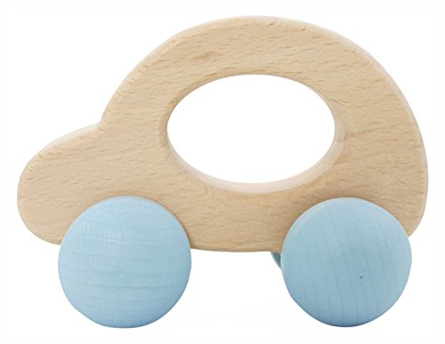 Hess Holzspielzeug 10864 - Schiebe-Figur aus Holz, Nature Serie Auto in Blau, für Babys ab 3 Monaten, Greifling mit Rädern, für Geburt oder Taufe Hess Holzspielzeug 10864 - Schiebe-Figur aus Holz, Nature Serie Auto in Blau, für Babys ab 3 Monaten, Greifling mit Rädern, für Geburt oder Taufe von Hess