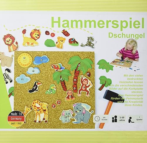 Hess Holzspielzeug 14936 - Hammerspiel Dschungel von Hess Holzspielzeug