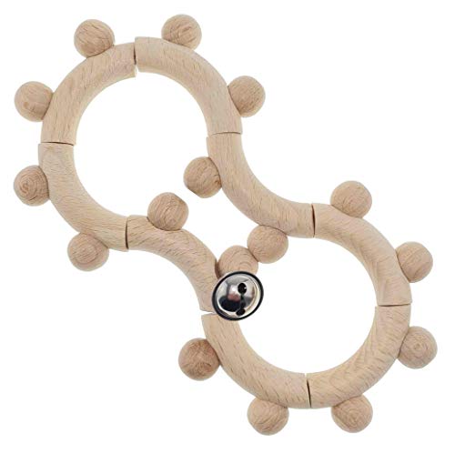 Hess Holzspielzeug 11133 - Motorikrassel aus Holz, in Form einer Acht, mit beweglichen Teilen, für Babys ab 6 Monaten, handgefertigt, nature pur, für Greifübungen Hess Holzspielzeug 11133 - Motorikrassel aus Holz, in Form einer Acht, mit beweglichen Teilen, für Babys ab 6 Monaten, handgefertigt, nature pur, für Greifübungen von Hess